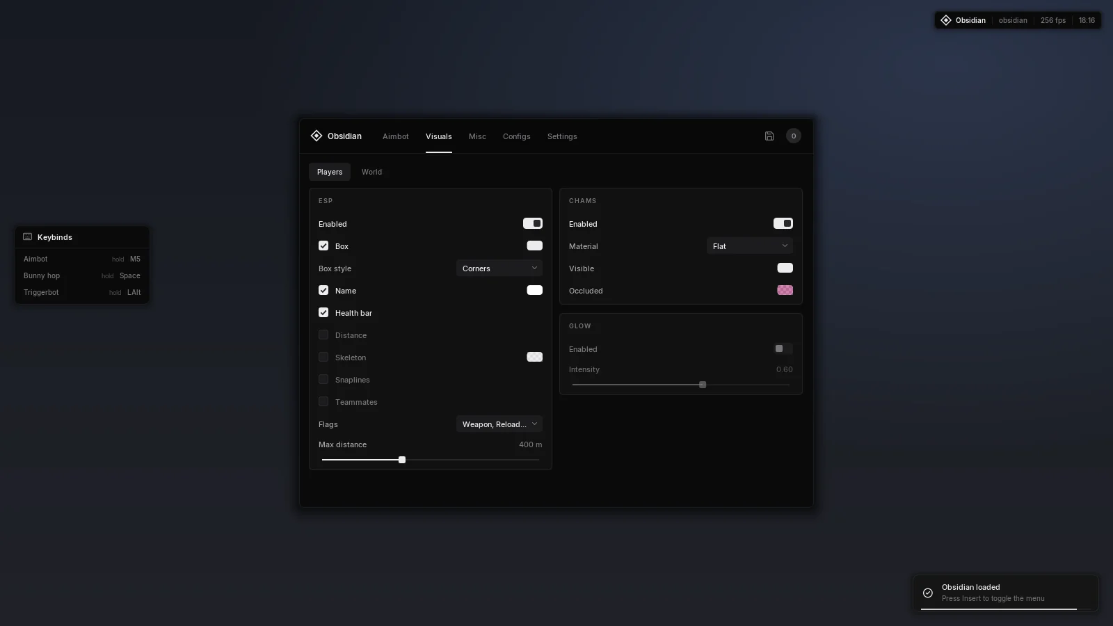 Obsidian visuals