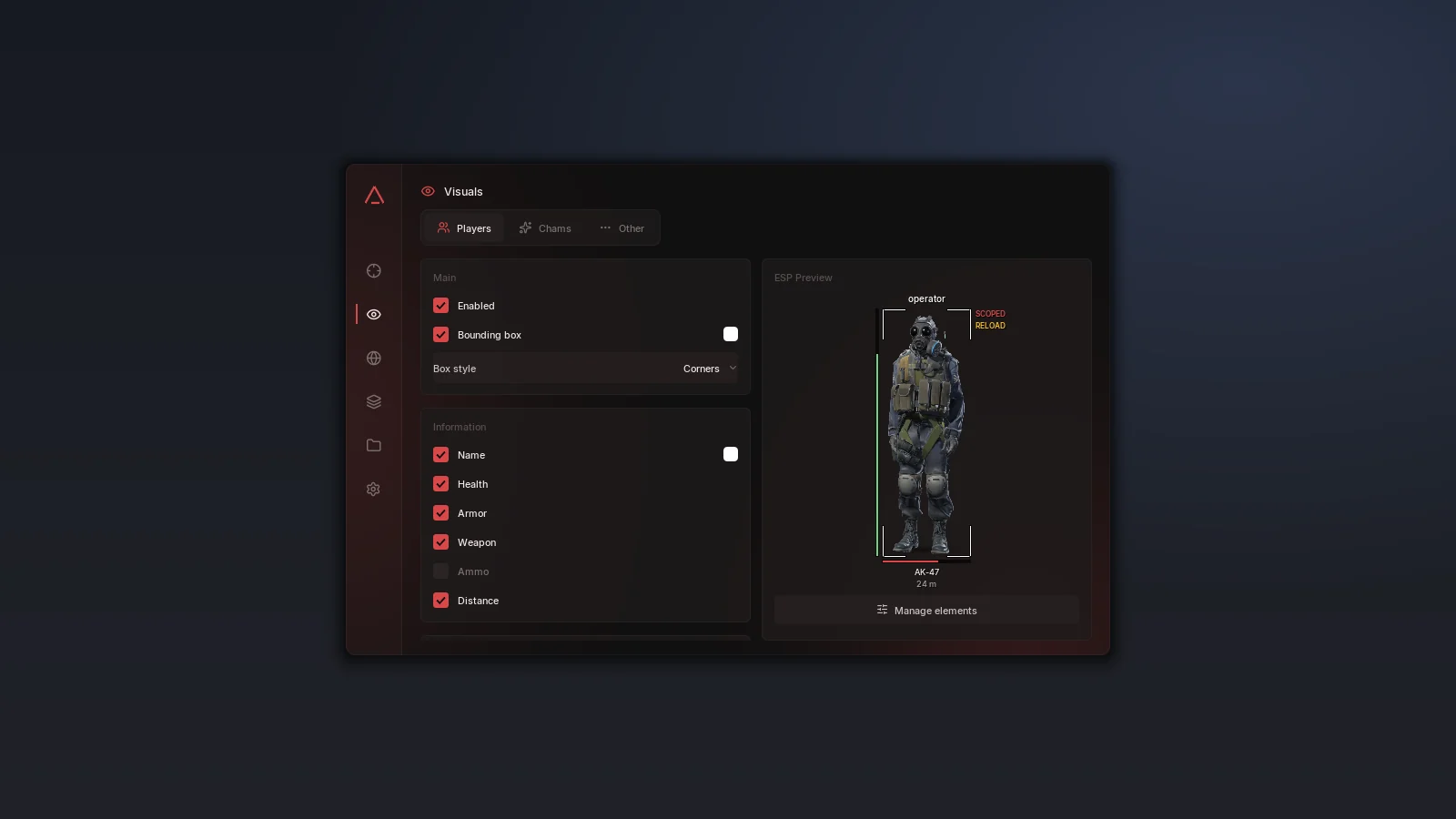 Shrike visuals